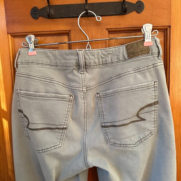 American Eagle Outfitters Tomgirl Super Stretch Pants - 2 Short, Sage Green - Picture 5 of 10